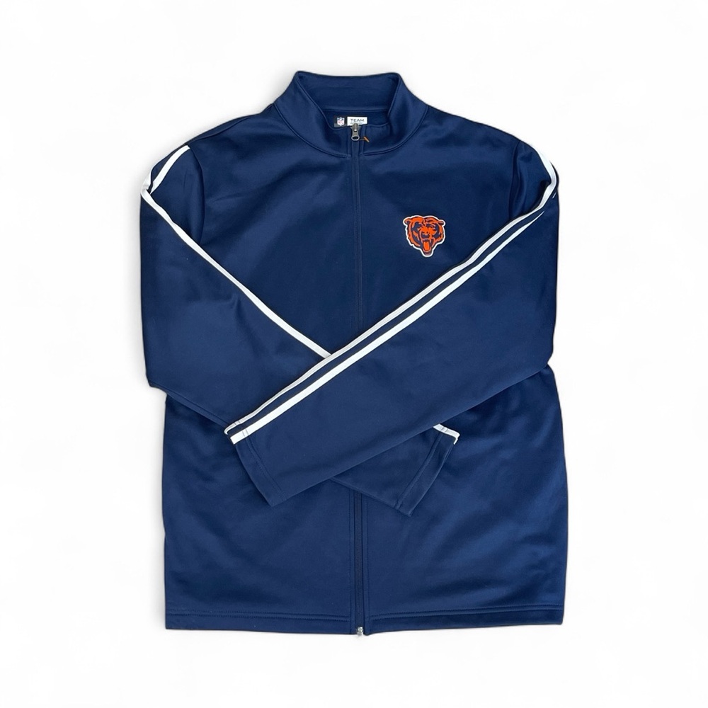 NFL Chicago Bears Team Apparel Blue Full zips Jacket size Large like new